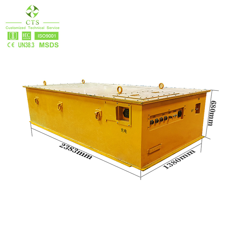 Accumulatore litio-ione del pacchetto 537V 420Ah della batteria di lipo del lfp per il carretto elettrico di estrazione mineraria del trattore