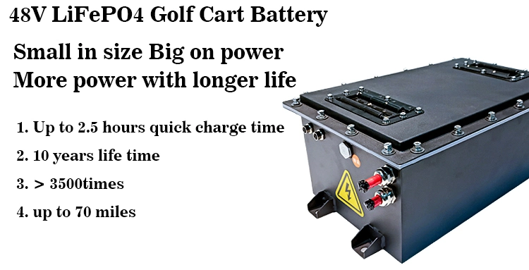 Cts 72V all'ingrosso 36V batterie del carretto di golf della batteria 48V 100ah di Ion Batterie 50ah 100ah 105ah 160ah LiFePO4 del litio da 48 volt